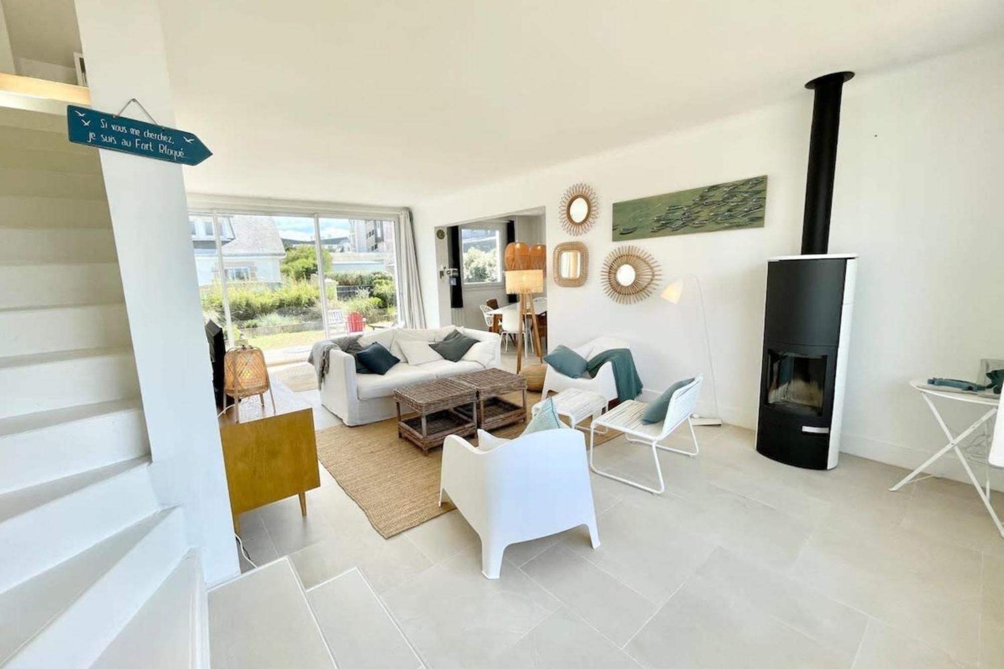 Maison Ultra Coconning Jardin Face Aux Plages Ploemeur Eksteriør bilde